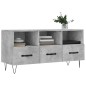 vidaXL Mueble de TV madera de ingeniería gris hormigón 102x36x50 cm vidaXL Mueble de TV madera de ingeniería gris hormigón 102x36x50 cm
