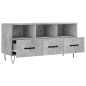 vidaXL Mueble de TV madera de ingeniería gris hormigón 102x36x50 cm vidaXL Mueble de TV madera de ingeniería gris hormigón 102x36x50 cm