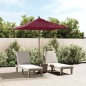 vidaXL Sombrilla de jardín poste de madera rojo burdeos 198x198x231 cm vidaXL Sombrilla de jardín poste de madera rojo burdeos 198x198x231 cm