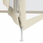 vidaXL Cenador con doble techo tela crema 3x3x2,68 m
