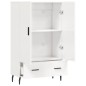 vidaXL Aparador alto madera de ingeniería blanco brillo 69,5x31x115 cm vidaXL Aparador alto madera de ingeniería blanco brillo 69,5x31x115 cm
