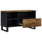 vidaXL Mueble de TV madera mango y madera contrachapada 80x33x46 cm vidaXL Mueble de TV madera mango y madera contrachapada 80x33x46 cm