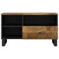 vidaXL Mueble de TV madera mango y madera contrachapada 80x33x46 cm vidaXL Mueble de TV madera mango y madera contrachapada 80x33x46 cm