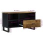 vidaXL Mueble de TV madera mango y madera contrachapada 80x33x46 cm vidaXL Mueble de TV madera mango y madera contrachapada 80x33x46 cm