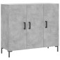 vidaXL Aparador de madera de ingeniería gris hormigón 90x34x80 cm vidaXL Aparador de madera de ingeniería gris hormigón 90x34x80 cm