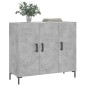 vidaXL Aparador de madera de ingeniería gris hormigón 90x34x80 cm vidaXL Aparador de madera de ingeniería gris hormigón 90x34x80 cm