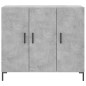 vidaXL Aparador de madera de ingeniería gris hormigón 90x34x80 cm vidaXL Aparador de madera de ingeniería gris hormigón 90x34x80 cm