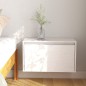vidaXL Armario de pared de madera maciza de pino blanco 60x30x35 cm vidaXL Armario de pared de madera maciza de pino blanco 60x30x35 cm