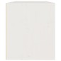 vidaXL Armario de pared de madera maciza de pino blanco 60x30x35 cm vidaXL Armario de pared de madera maciza de pino blanco 60x30x35 cm
