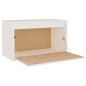 vidaXL Armario de pared de madera maciza de pino blanco 60x30x35 cm vidaXL Armario de pared de madera maciza de pino blanco 60x30x35 cm
