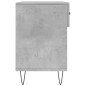 vidaXL Banco zapatero madera de ingeniería gris hormigón 102x35x55 cm