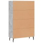 vidaXL Aparador alto madera de ingeniería gris hormigón 69,5x31x115 cm vidaXL Aparador alto madera de ingeniería gris hormigón 69,5x31x115 cm