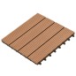 vidaXL Baldosas de porche de WPC 30x30 cm 2 m² marrón 22 unidades vidaXL Baldosas de porche de WPC 30x30 cm 2 m² marrón 22 unidades