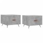 vidaXL Mesa de centro 2 uds madera ingeniería gris hormigón 50x50x40cm vidaXL Mesa de centro 2 uds madera ingeniería gris hormigón 50x50x40cm