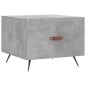 vidaXL Mesa de centro 2 uds madera ingeniería gris hormigón 50x50x40cm vidaXL Mesa de centro 2 uds madera ingeniería gris hormigón 50x50x40cm