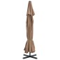 vidaXL Sombrilla de jardín con palo de aluminio 500 cm gris topo vidaXL Sombrilla de jardín con palo de aluminio 500 cm gris topo
