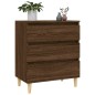 vidaXL Aparador madera contrachapada marrón roble 60x35x70 cm