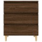 vidaXL Aparador madera contrachapada marrón roble 60x35x70 cm