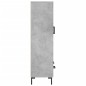vidaXL Aparador alto madera de ingeniería gris hormigón 69,5x31x115 cm