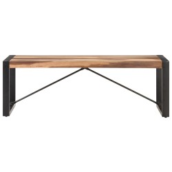 vidaXL Mesa de centro de madera maciza acabado de sheesham 120x60x40cm
