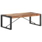 vidaXL Mesa de centro de madera maciza acabado de sheesham 120x60x40cm