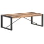 vidaXL Mesa de centro de madera maciza acabado de sheesham 120x60x40cm