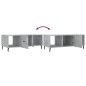 vidaXL Mesa de centro madera contrachapada gris hormigón 102x50x40 cm vidaXL Mesa de centro madera contrachapada gris hormigón 102x50x40 cm