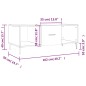 vidaXL Mesa de centro madera contrachapada gris hormigón 102x50x40 cm vidaXL Mesa de centro madera contrachapada gris hormigón 102x50x40 cm