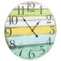 vidaXL Reloj de pared de MDF multicolor 60 cm vidaXL Reloj de pared de MDF multicolor 60 cm