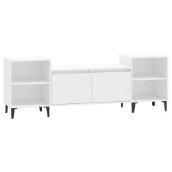 vidaXL Mueble para TV madera contrachapada blanco 160x35x55 cm