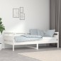 vidaXL Sofá cama madera maciza de pino blanco 90x200 cm vidaXL Sofá cama madera maciza de pino blanco 90x200 cm