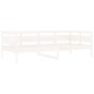vidaXL Sofá cama madera maciza de pino blanco 90x200 cm vidaXL Sofá cama madera maciza de pino blanco 90x200 cm