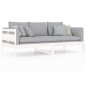 vidaXL Sofá cama madera maciza de pino blanco 90x200 cm vidaXL Sofá cama madera maciza de pino blanco 90x200 cm