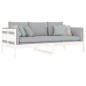 vidaXL Sofá cama madera maciza de pino blanco 90x200 cm vidaXL Sofá cama madera maciza de pino blanco 90x200 cm