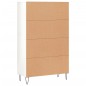 vidaXL Aparador alto madera de ingeniería blanco brillo 69,5x31x115 cm vidaXL Aparador alto madera de ingeniería blanco brillo 69,5x31x115 cm