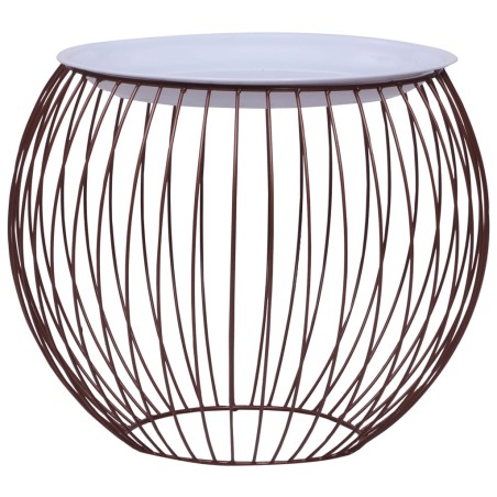 vidaXL Mesa de centro dorado Ø 51 cm