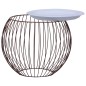 vidaXL Mesa de centro dorado Ø 51 cm