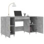vidaXL Escritorio madera de ingeniería gris hormigón 140x50x75 cm vidaXL Escritorio madera de ingeniería gris hormigón 140x50x75 cm