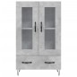 vidaXL Aparador alto madera de ingeniería gris hormigón 69,5x31x115 cm