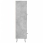 vidaXL Aparador alto madera de ingeniería gris hormigón 69,5x31x115 cm