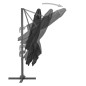 vidaXL Sombrilla voladiza con poste de aluminio antracita 300x300 cm vidaXL Sombrilla voladiza con poste de aluminio antracita 300x300 cm