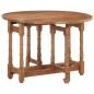 vidaXL Mesa de comedor redonda de madera maciza de mango 110x76 cm vidaXL Mesa de comedor redonda de madera maciza de mango 110x76 cm