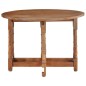 vidaXL Mesa de comedor redonda de madera maciza de mango 110x76 cm vidaXL Mesa de comedor redonda de madera maciza de mango 110x76 cm