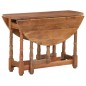 vidaXL Mesa de comedor redonda de madera maciza de mango 110x76 cm vidaXL Mesa de comedor redonda de madera maciza de mango 110x76 cm