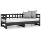 vidaXL Sofá cama extraíble madera maciza de pino gris 2x(80x200) cm vidaXL Sofá cama extraíble madera maciza de pino gris 2x(80x200) cm