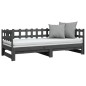 vidaXL Sofá cama extraíble madera maciza de pino gris 2x(80x200) cm vidaXL Sofá cama extraíble madera maciza de pino gris 2x(80x200) cm