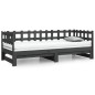 vidaXL Sofá cama extraíble madera maciza de pino gris 2x(80x200) cm vidaXL Sofá cama extraíble madera maciza de pino gris 2x(80x200) cm