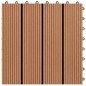 vidaXL Baldosas de porche de WPC 30x30 cm 2 m² marrón 22 unidades vidaXL Baldosas de porche de WPC 30x30 cm 2 m² marrón 22 unidades