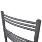 vidaXL Radiador toallero de baño curvo gris 480x480 mm vidaXL Radiador toallero de baño curvo gris 480x480 mm