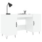 vidaXL Escritorio madera contrachapada blanco brillante 140x50x75 cm vidaXL Escritorio madera contrachapada blanco brillante 140x50x75 cm